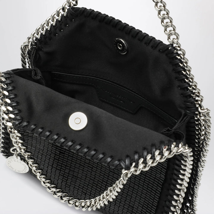 Stella McCartney - Falabella mini tote bag in black crystal mesh