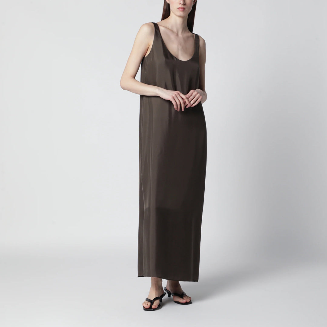 Róhe - Earth-tone silk dress
