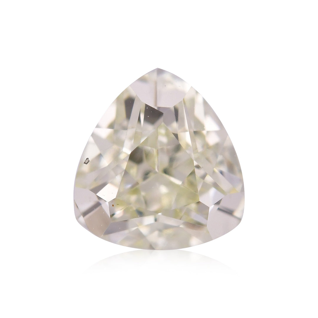 0.51 Carat Light Green Yellow Triangle Diamond SI1 GIA