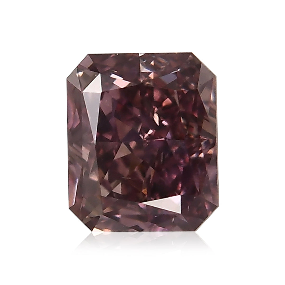 0.34 Carat Fancy Deep Purple Pink Radiant Diamond SI2 GIA