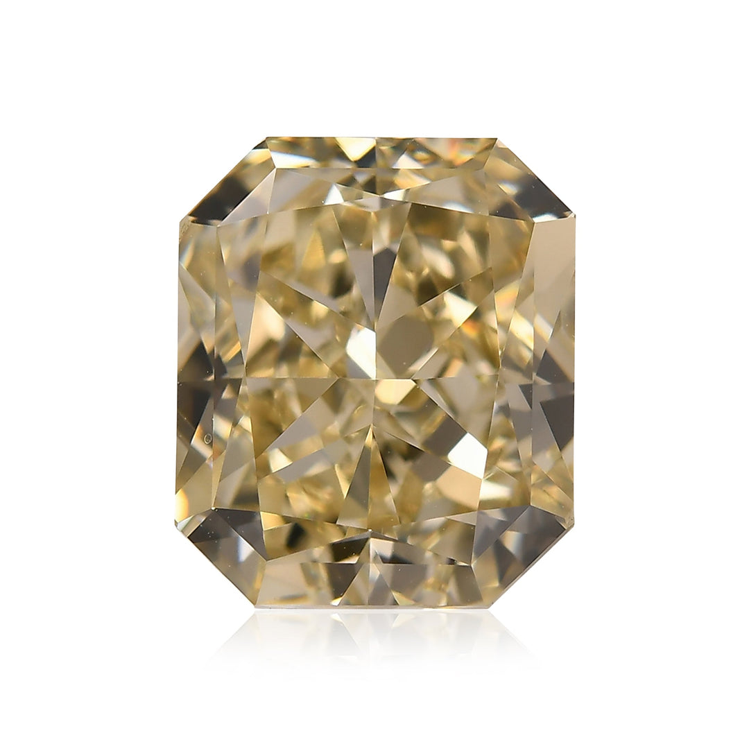 4.01 Carat Fancy Light Brownish Yellow Radiant Diamond VS1 GIA