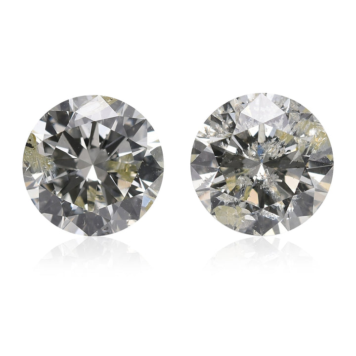 2.08 Carat   Round Brilliant Diamonds (I1)