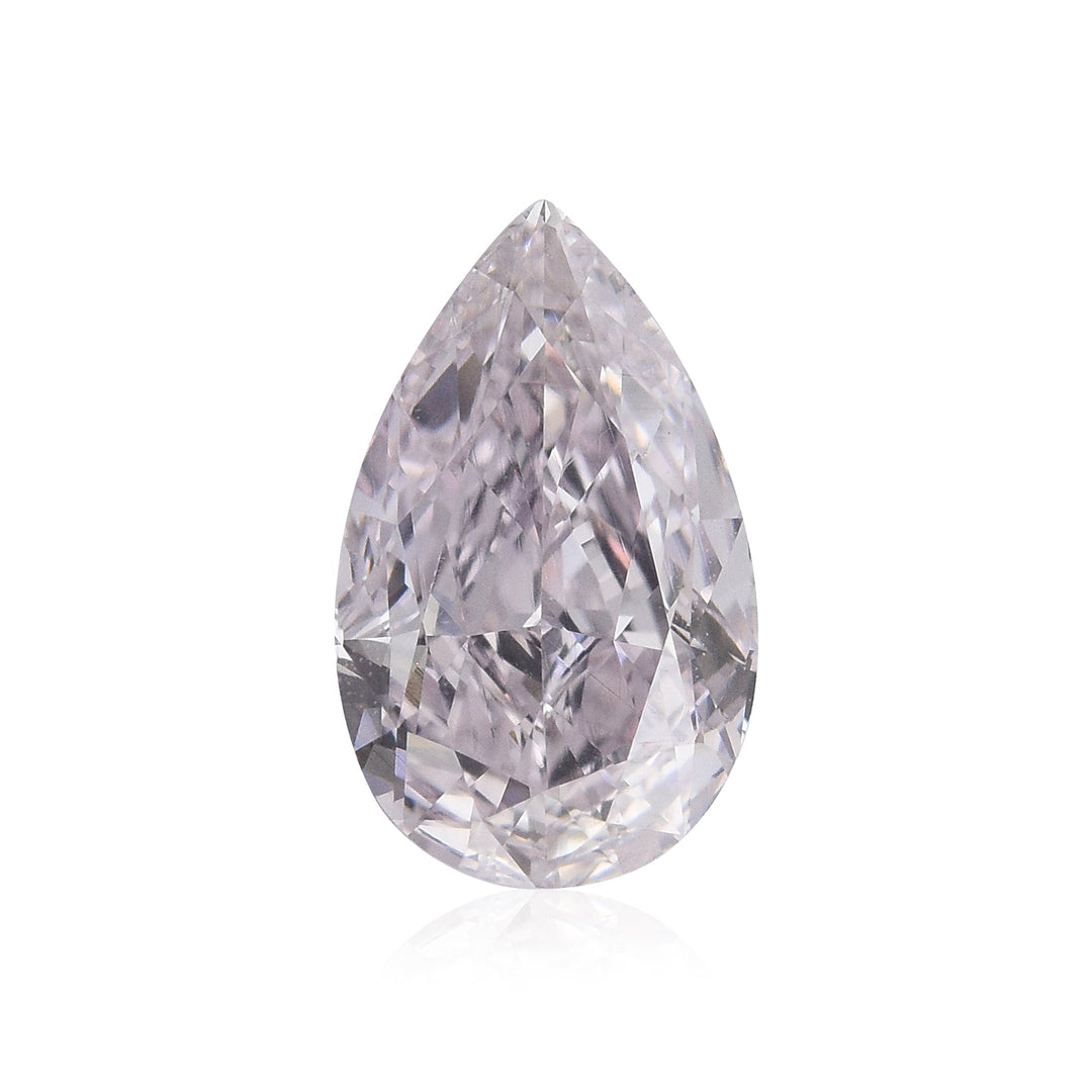 0.71 Carat Fancy Light Purplish Pink Pear Diamond VS1 GIA
