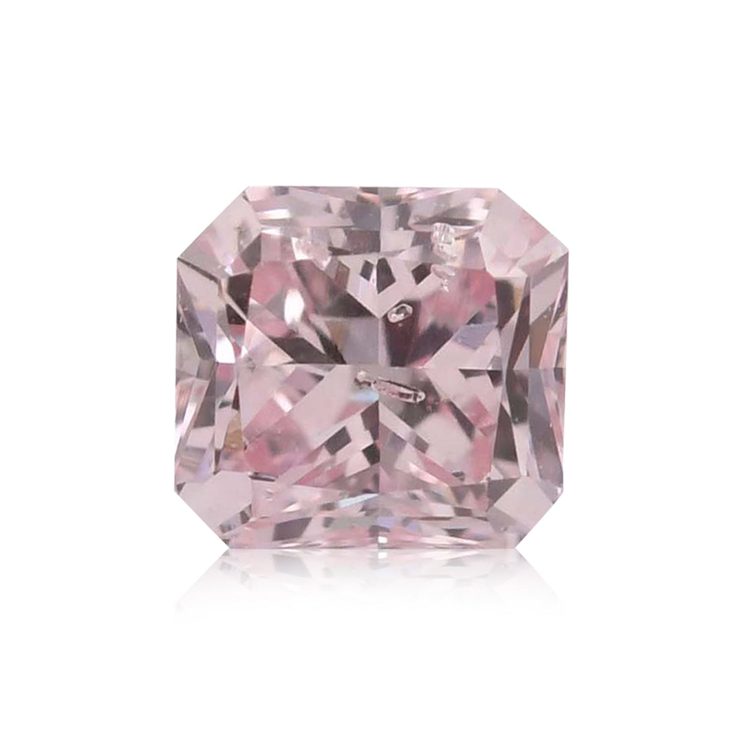 0.14 Carat Fancy Pink Radiant Diamond (I1) GIA