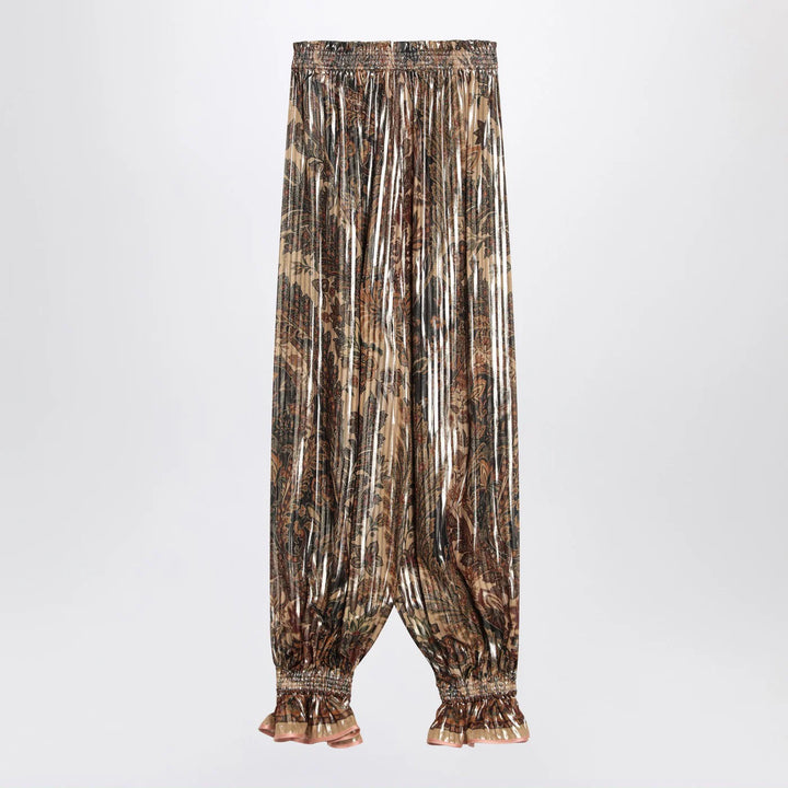 Valentino - Pleated silk-blend trousers