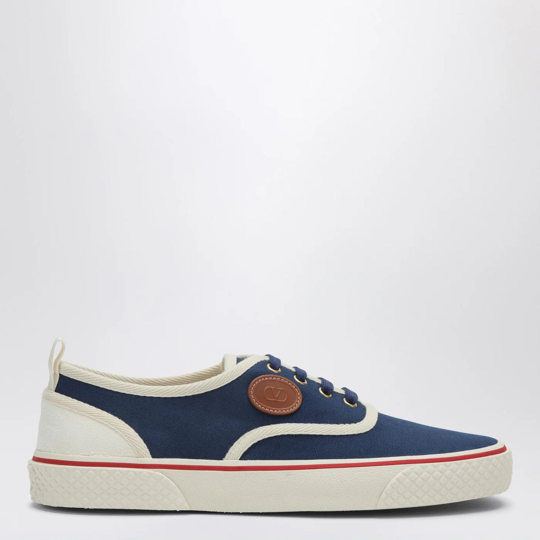 Valentino Garavani - Sneakers Nojoke in blue and white canvas