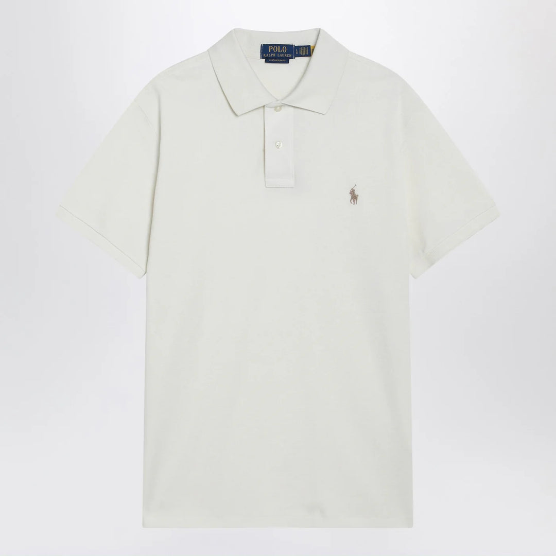 Polo Ralph Lauren - Cream-colored cotton Custom Slim-Fit polo shirt