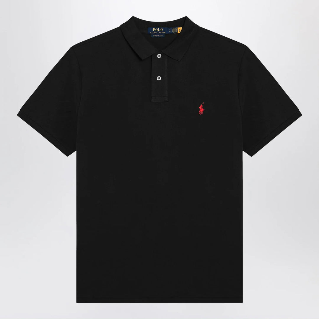 Polo Ralph Lauren - Black cotton Custom Slim-Fit polo