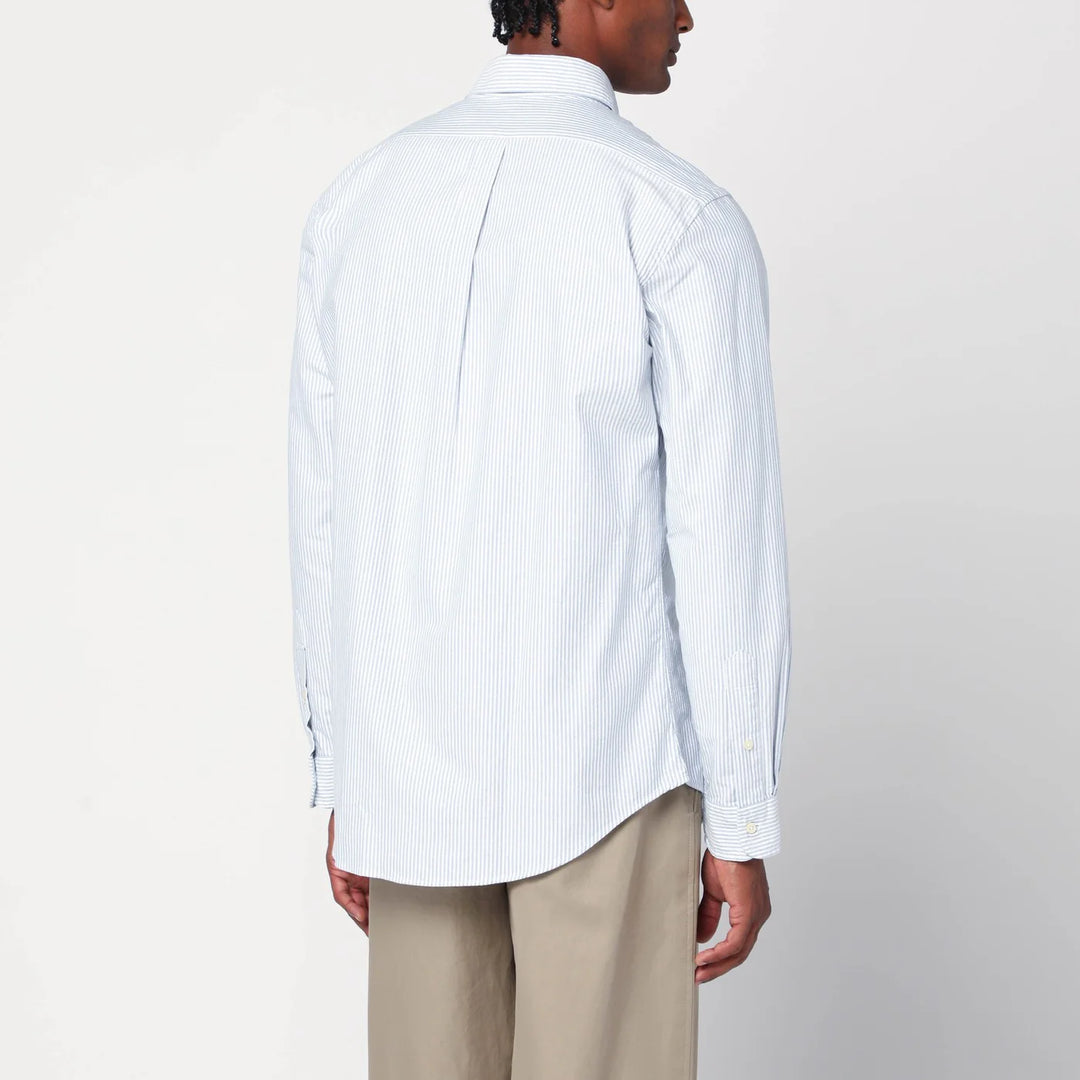 Polo Ralph Lauren - Light blue/white striped Oxford shirt Custom-fit