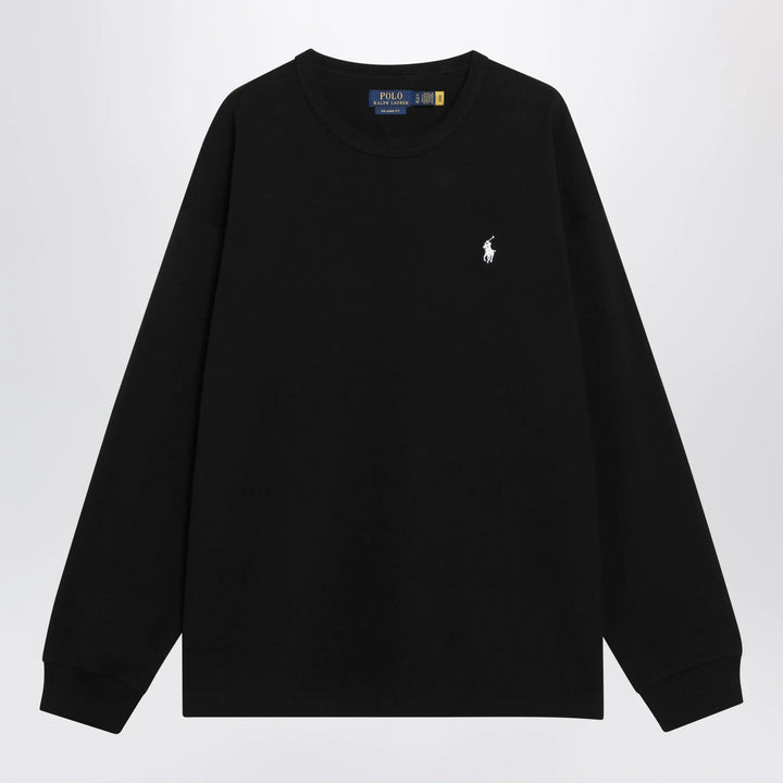 Polo Ralph Lauren - Black cotton Relaxed-Fit crewneck sweatshirt Brand Shirts &amp; Tops S