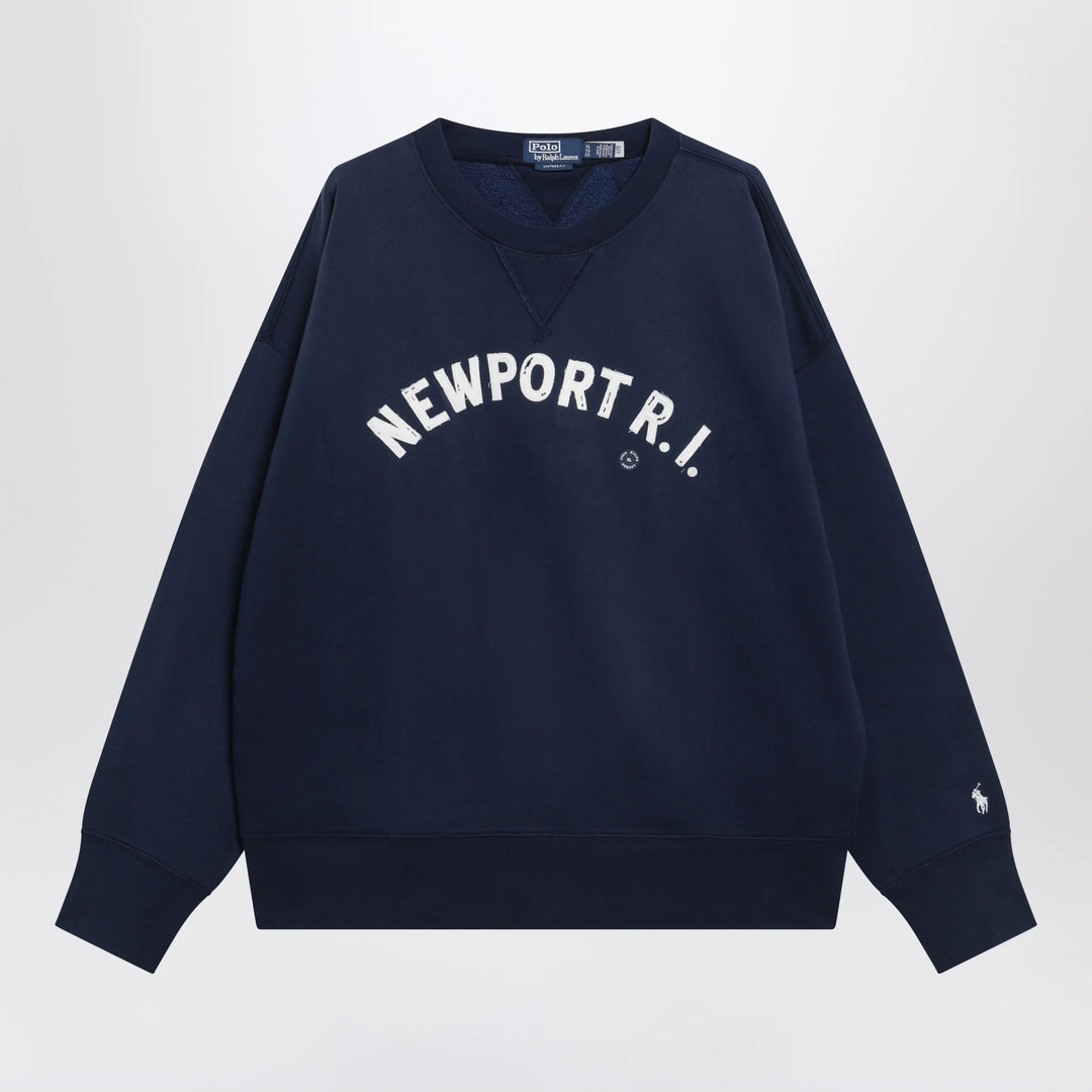 Polo Ralph Lauren - Navy sweatshirt with embroidery Vintage-Fit