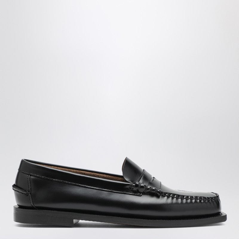 Shoes Sebago - Black Madison moccasins in leather - 7 US Brand
