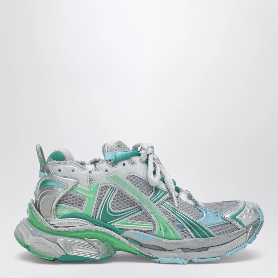 Balenciaga - Runner Sneakers in grey, green and blue