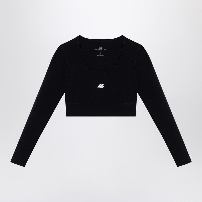 Shirts & Tops Balenciaga - Black Activewear top in matt nylon blend - S Brand