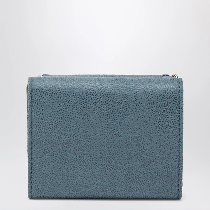 Stella McCartney - Light Blue Falabella Trifold Wallet With Chain