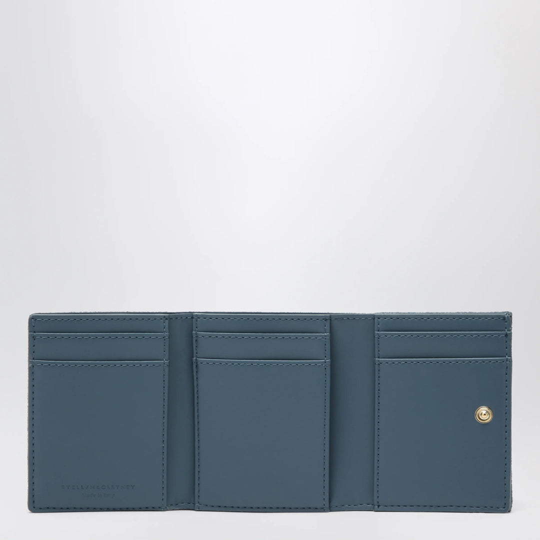 Stella McCartney - Light Blue Falabella Trifold Wallet With Chain