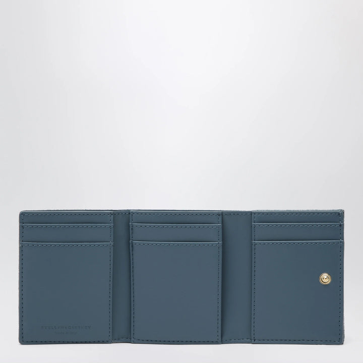 Stella McCartney - Light Blue Falabella Trifold Wallet With Chain