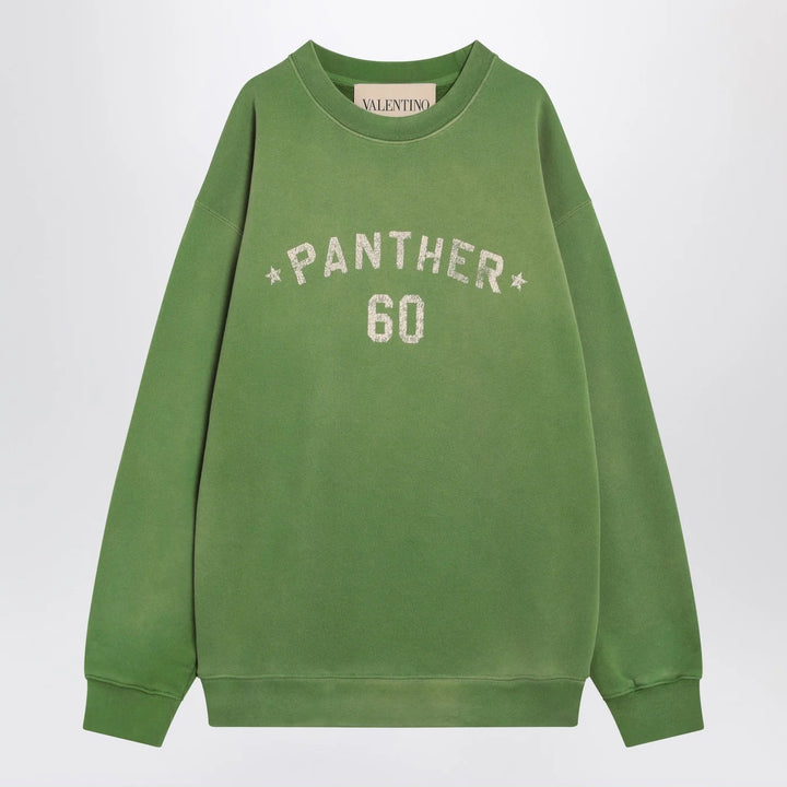 Valentino - Crew neck sweatshirt Chez Valentino green