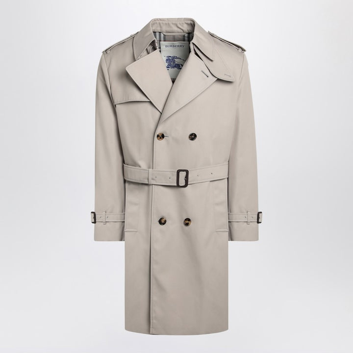 Burberry Heron-coloured cotton trench coat