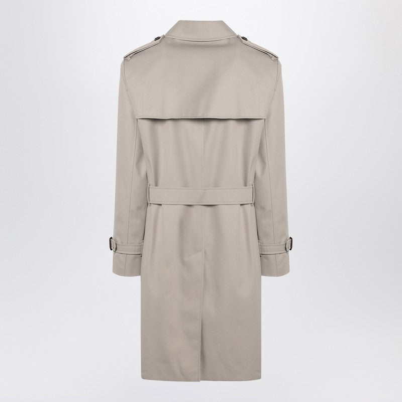 Burberry Heron-coloured cotton trench coat