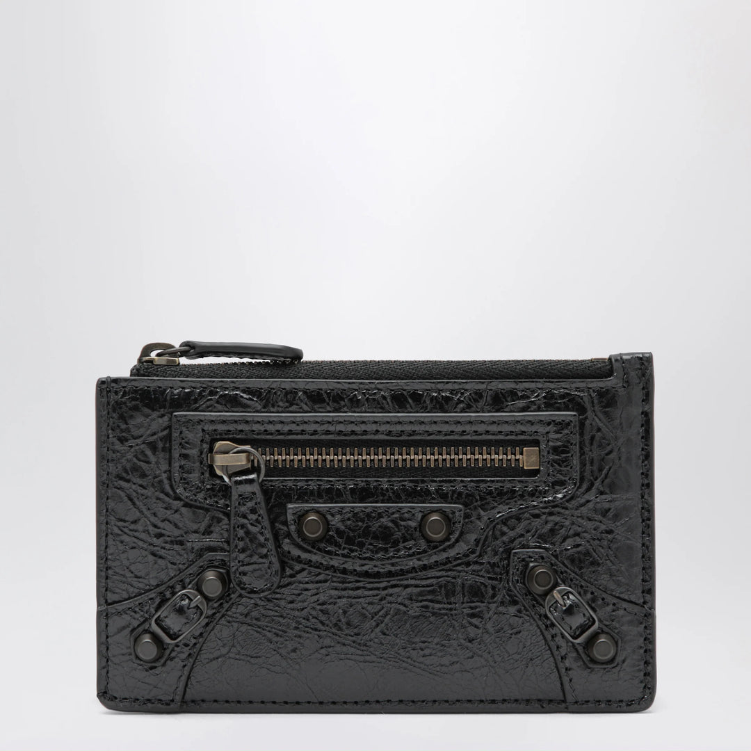 Balenciaga - Black Le City cardholder with coin pocket