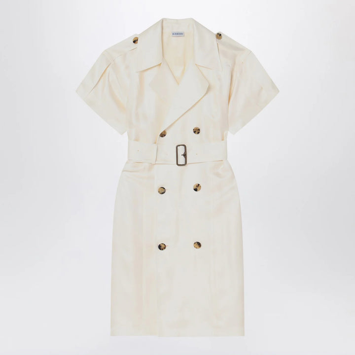 Burberry - Ivory trench dress in viscose