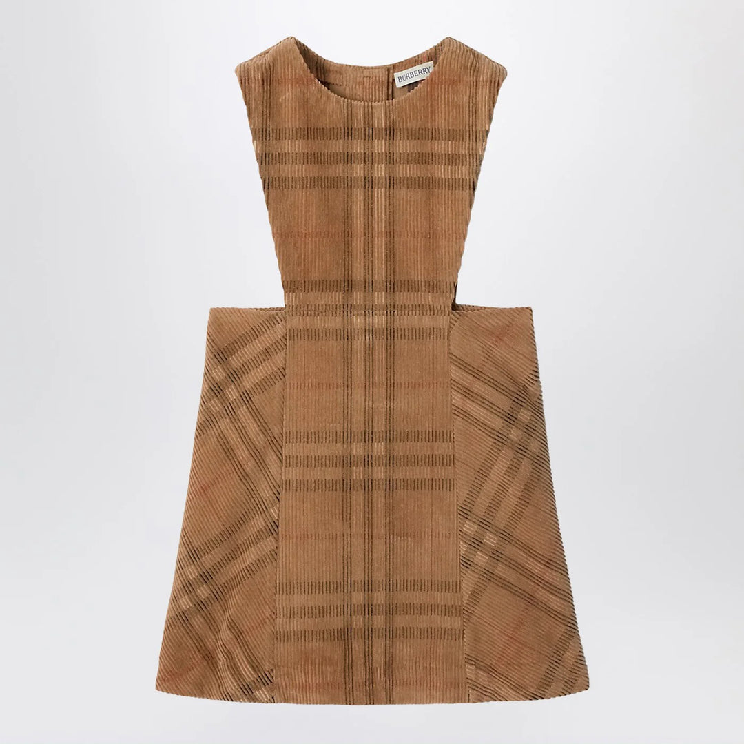 Burberry - Corduroy check-patterned overalls
