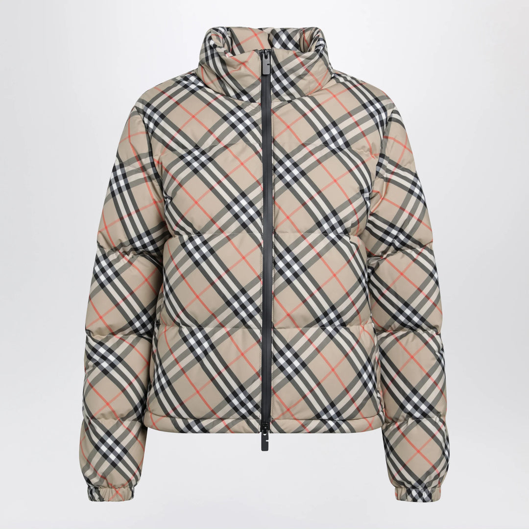 Burberry - Sand Check Ambleside Down Jacket