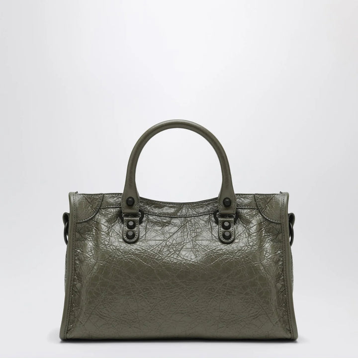 Balenciaga - Le City small tote bag in military green