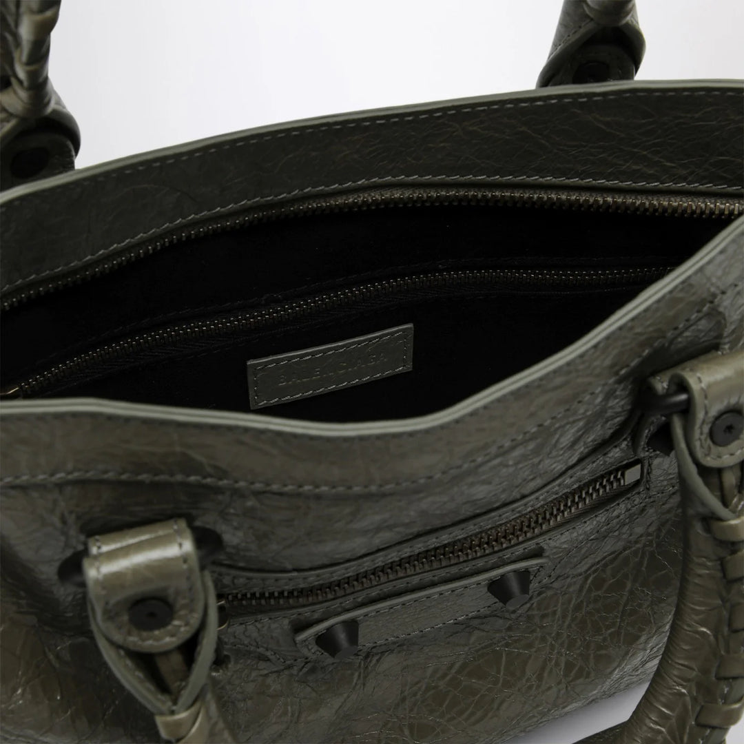 Balenciaga - Le City small tote bag in military green