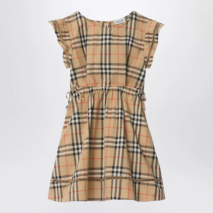 Burberry - Beige dress with Check pattern