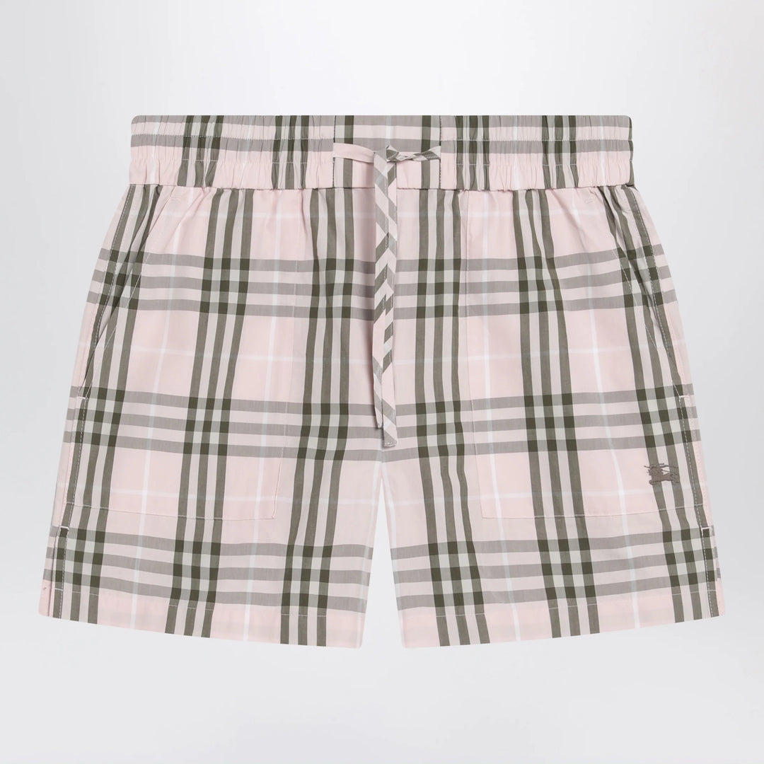 Burberry - Pink Mallow check pattern shorts