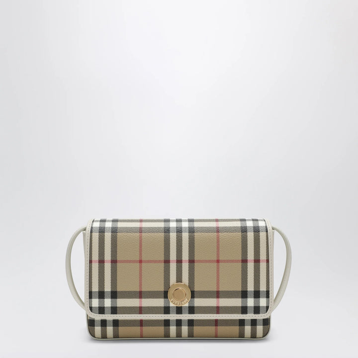 Burberry - White Hampshire bag with Check pattern