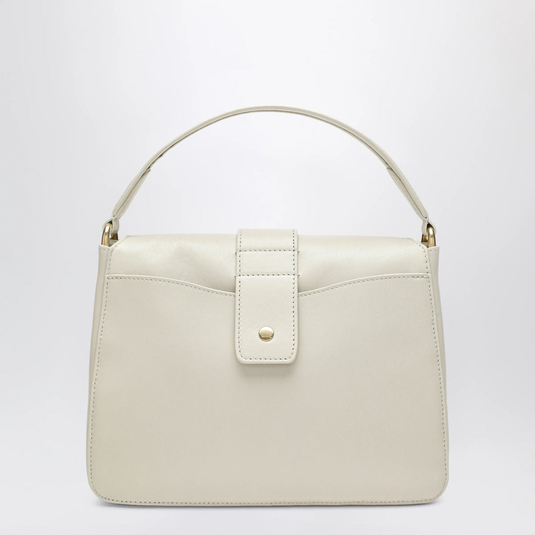 Burberry - Small Rider shoulder bag in beige lambskin