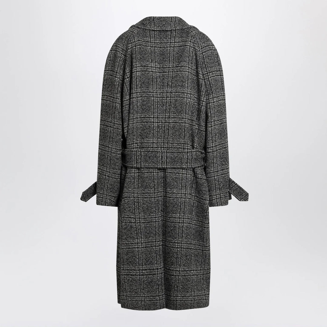Balenciaga - Raglan One Layer coat in black/grey check