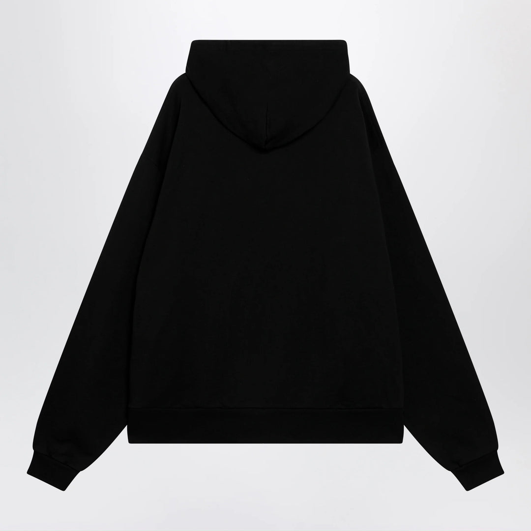 Balenciaga - Oversized zip hoodie in black cotton