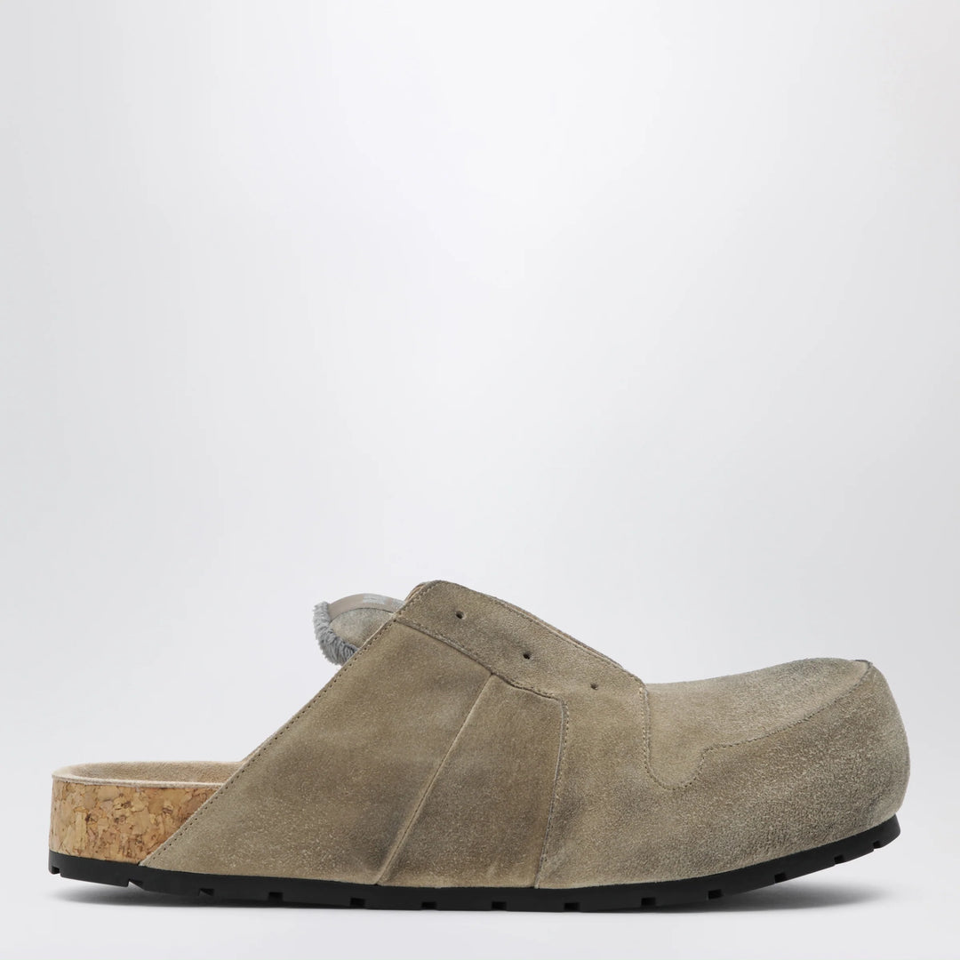 Balenciaga - Dumbo sabot in distressed suede calfskin