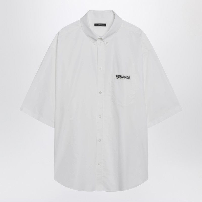 Shirts & Tops Balenciaga - White Masking Tape shirt - 52 IT Brand