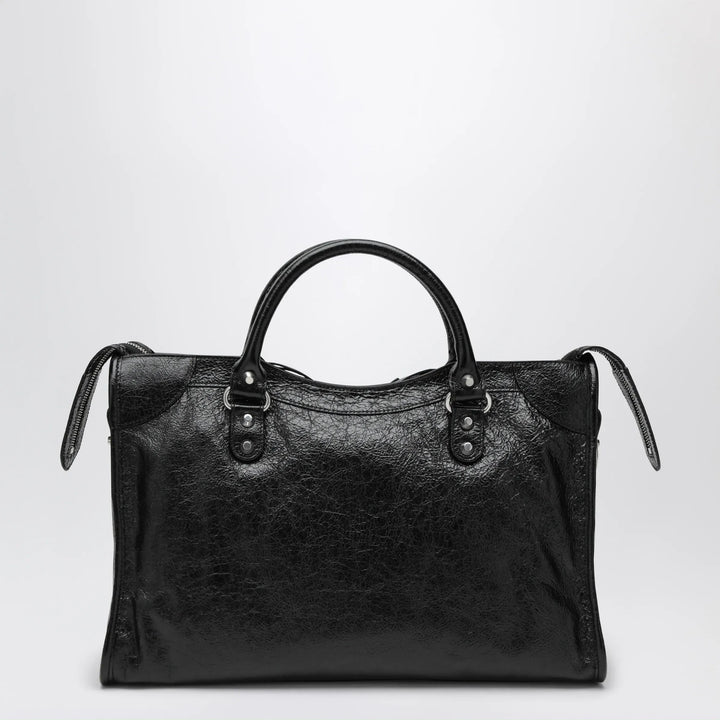 Balenciaga - Le City Medium bag in Arena lambskin leather black