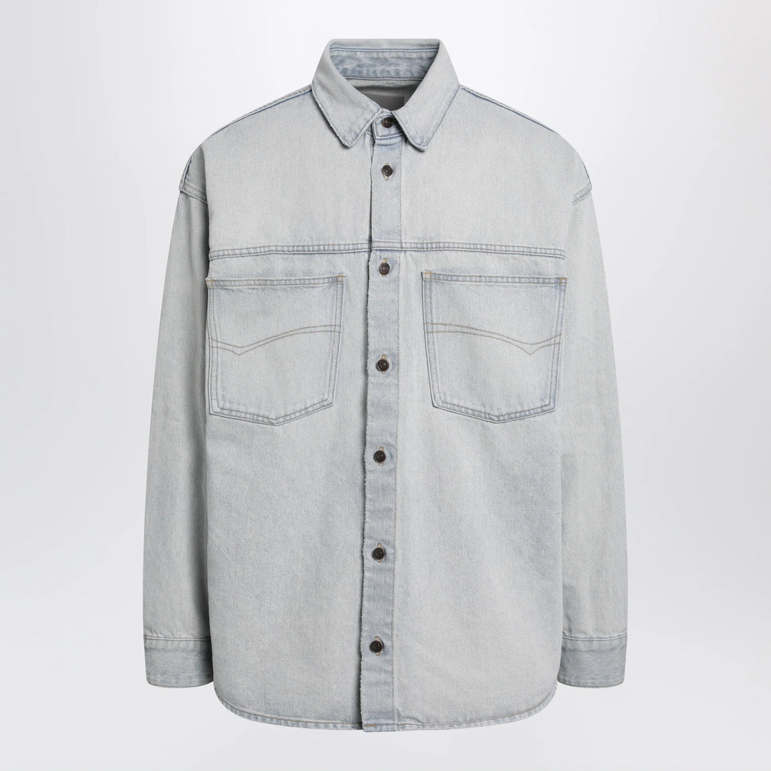 Balenciaga - Light blue cotton denim shirt