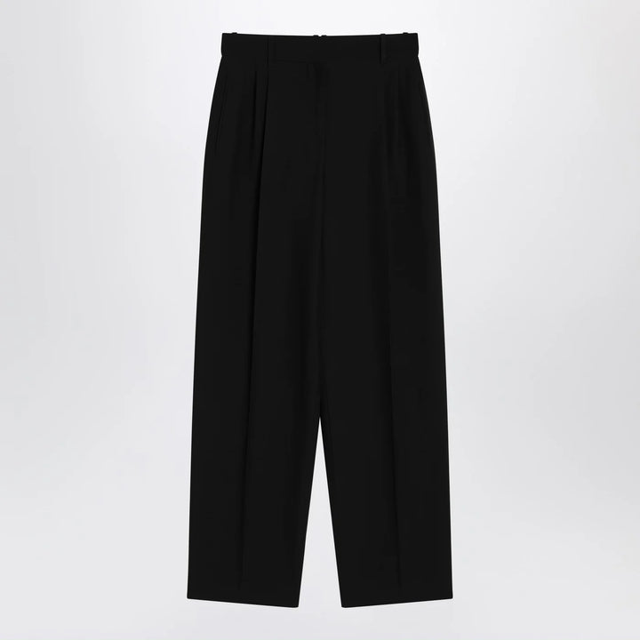 The Row - Lilas trousers in black wool and linen