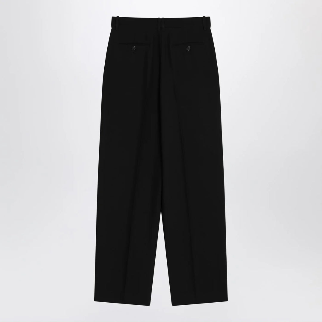 The Row - Lilas trousers in black wool and linen