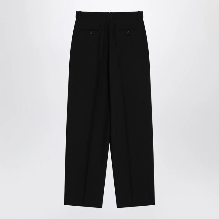 The Row - Lilas trousers in black wool and linen