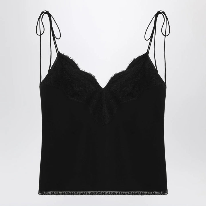 Valentino - Black silk top