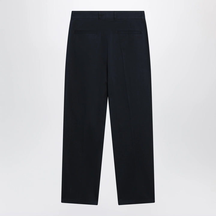 Valentino - Navy blue cotton trousers