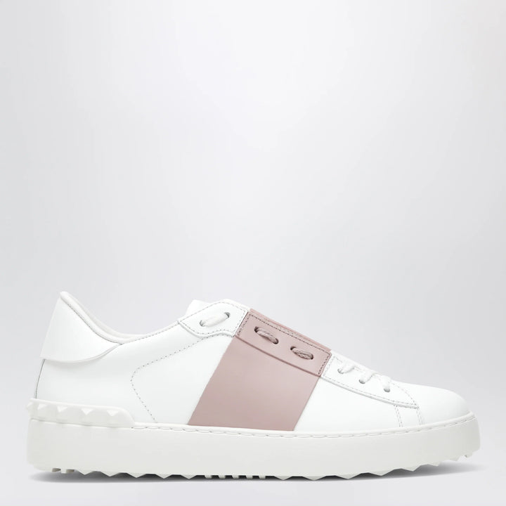 Valentino Garavani - Open sneakers in white/antique pink