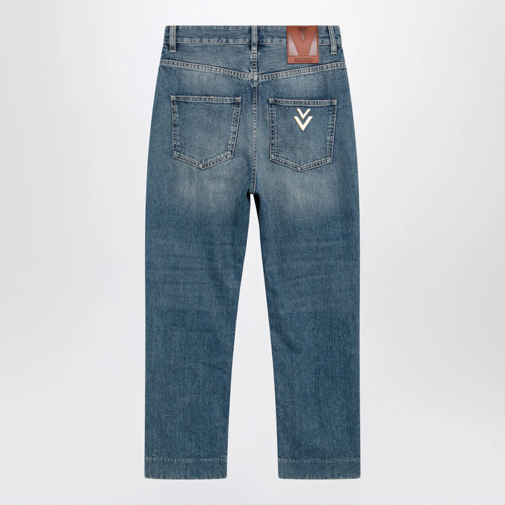 Valentino - Medium blue jeans with VPatch detail on the back