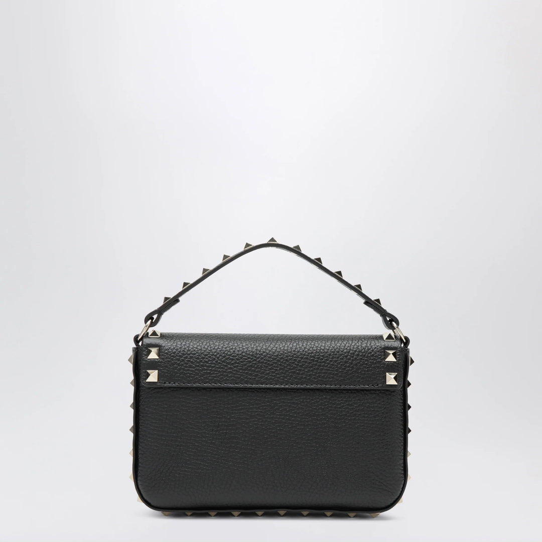 Valentino Garavani - Rockstud pouch in grained calfskin leather, black