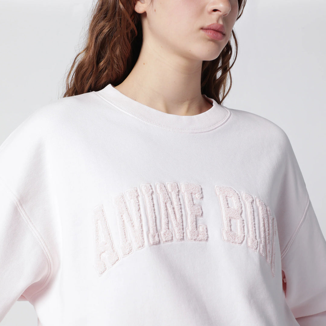ANINE BING - Spencer Pink Mélange Cotton Sweatshirt