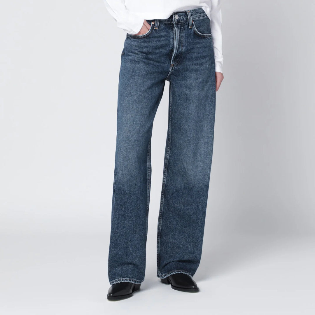 AGOLDE - Blue regenerated denim jeans
